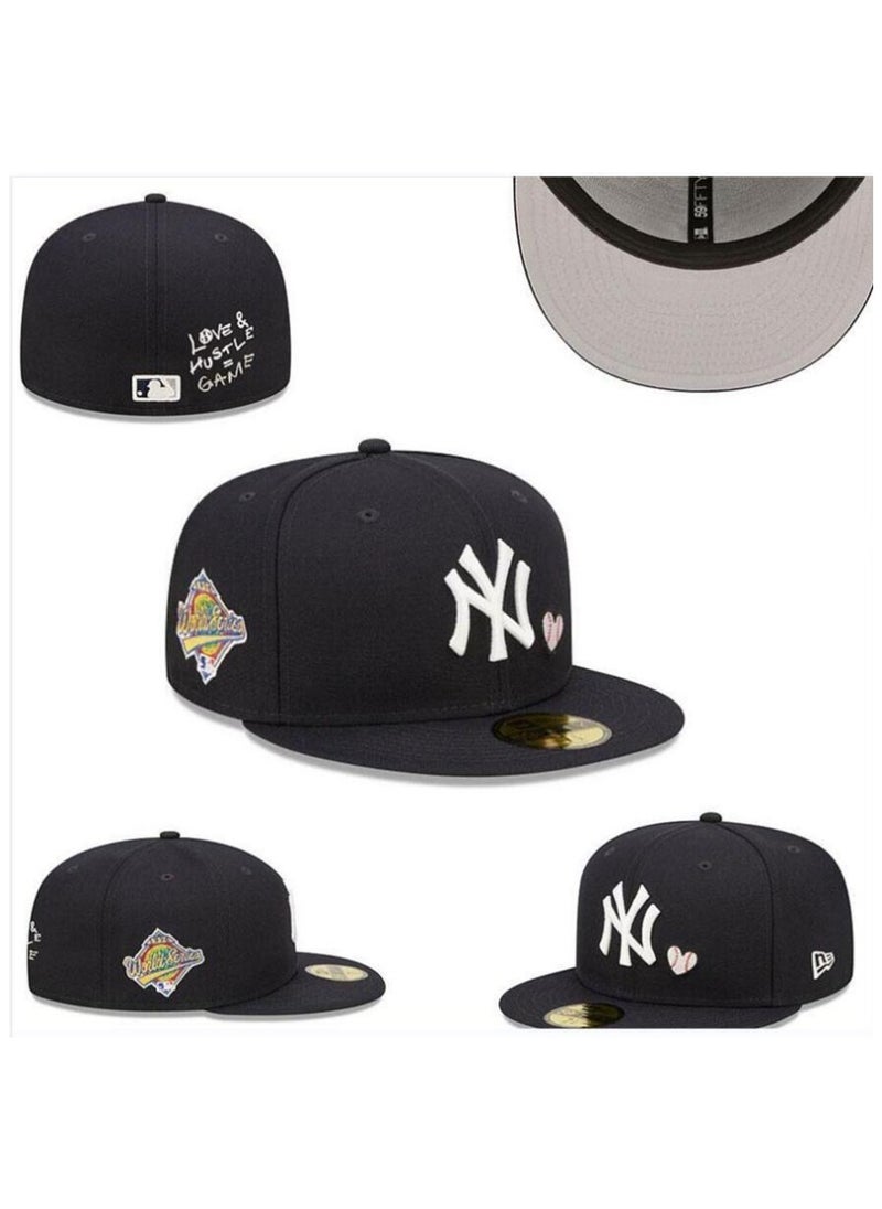 NEW ERA Fashionable Embroidered Baseball Cap With Adjustable Buckle For Reverse Wearing Street Dance For Daily Wear And Outdoor Sports 