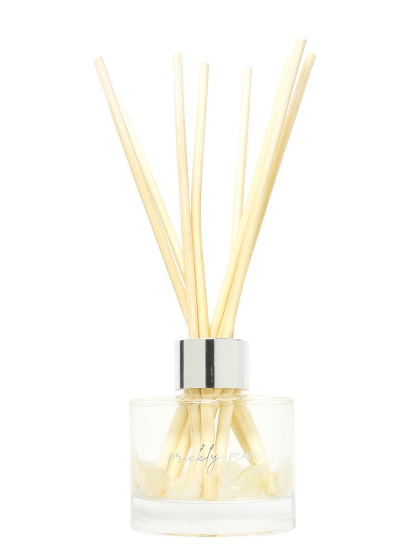 Prickly Pear 100ml Citrine Crystal Infused Reed Diffuser With Dark Amber & Peony Scent  - Image 1