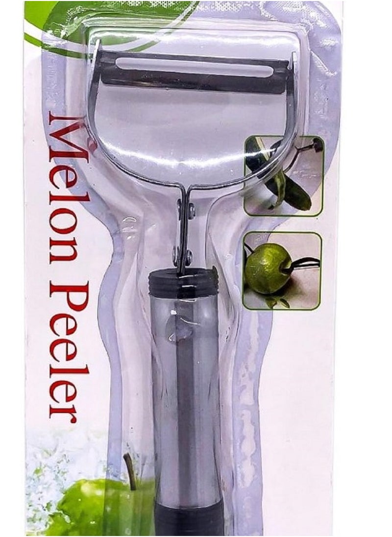 Generic Metal Vegetable and Potato Peeler for Kitchen - Stainless Steel Rotating Peeler for Vegetables, Potatoes, and Fruits - with Comfortable Non-Slip Handle and Sharp Blade - Good Grip and Durable  - Image 2