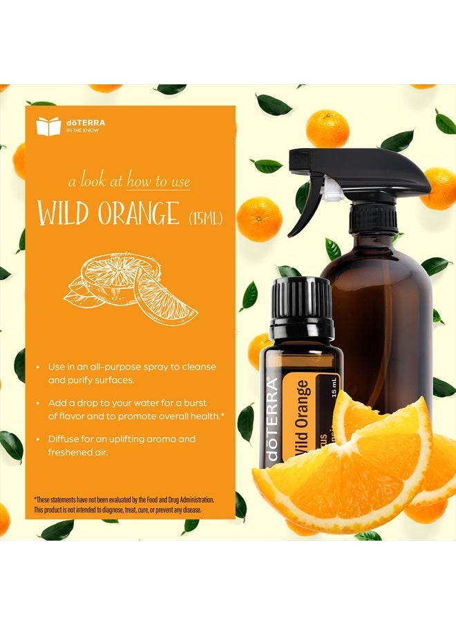 doTERRA - doTERRA Wild Orange Essential Oil 15 ml by doTERRA,Pack of 2 - Image 1