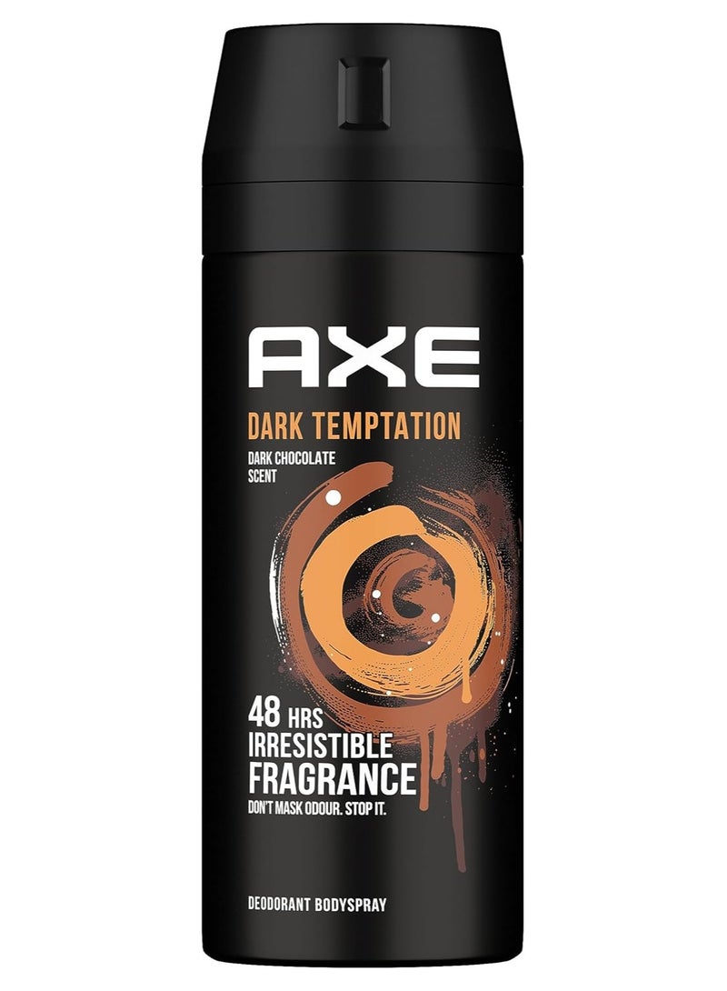 أكس مزيل العرق دارك تمبتيشن بخاخ للجسم برائحة لا تقاوم تدوم 48 ساعة - 150 مل - Image 1