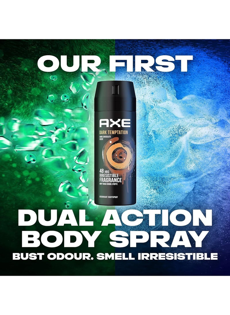 أكس مزيل العرق دارك تمبتيشن بخاخ للجسم برائحة لا تقاوم تدوم 48 ساعة - 150 مل - Image 5