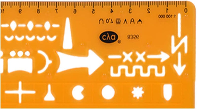 360 Tactical Standard Graph Template Stencil with Military Marking Symbols for NATO Army Drawing and Drafting on Tactical Map #8353 - Image 5