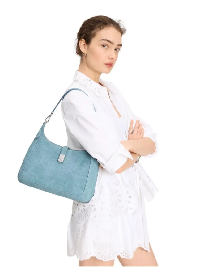 Kate Spade Deco Denim Suede Hobo