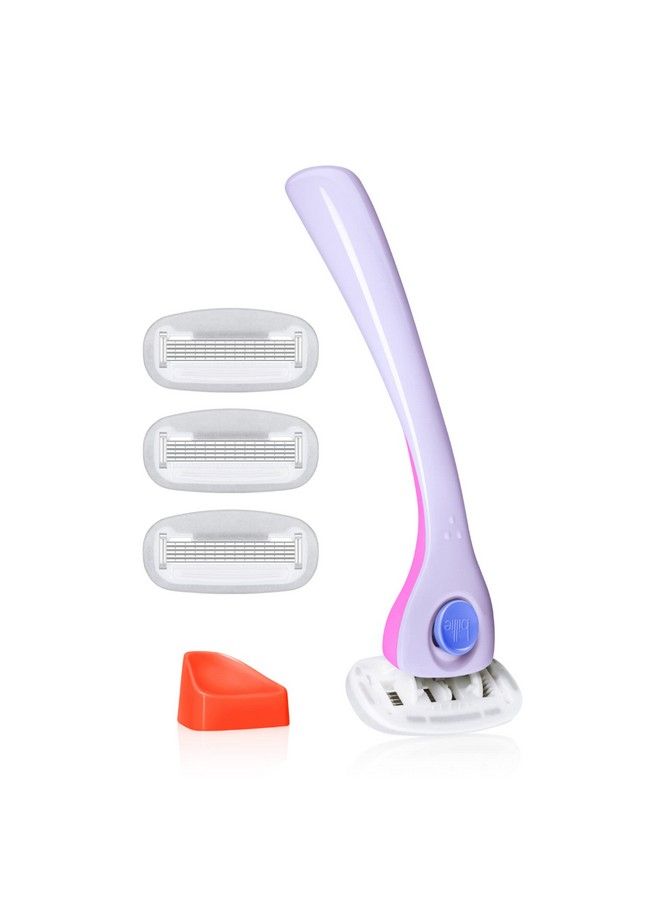 Billie Razors For Women Shave Kit Women’S Razor + 4 X 5Blade Razor Refills + Magnetic Holder Dreampop  - Image 2