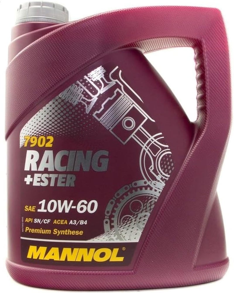 HTE - Mannol Germany Bi-Synthetic Engine Oil with Esters (7902 RACING + ESTER 10W-60 4 LTR)