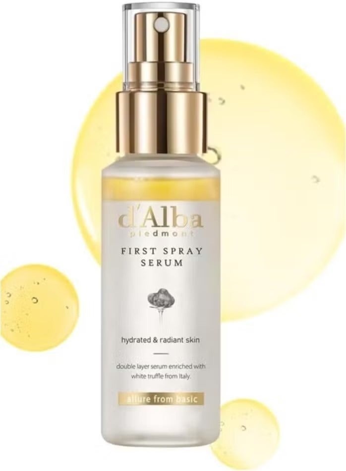 d'alba Piedmont White Truffle First Spray Serum (Vegan), glowy hydrating serum face mist, dalbamist, Pack Of 1, 3.38 fl oz - Image 1