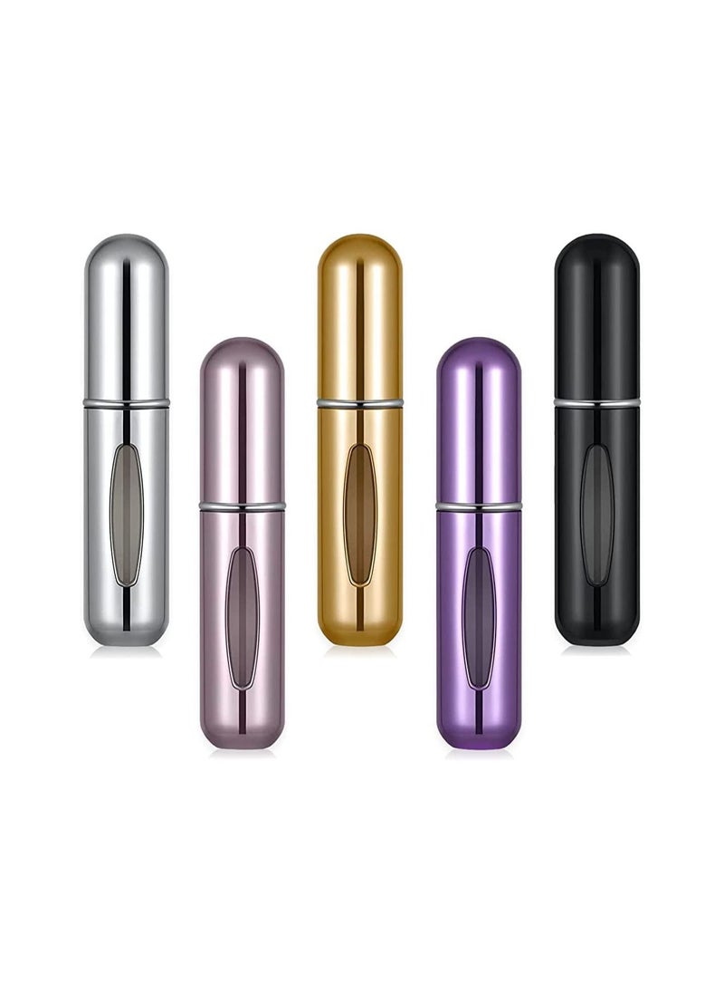 Gonice 5ml Mini Perfume Atomizer Bottles, 5pcs Refillable Perfume Spray Bottle, Scent Pump Case, Empty Perfume Bottles for Travel and Outgoing  - Image 1