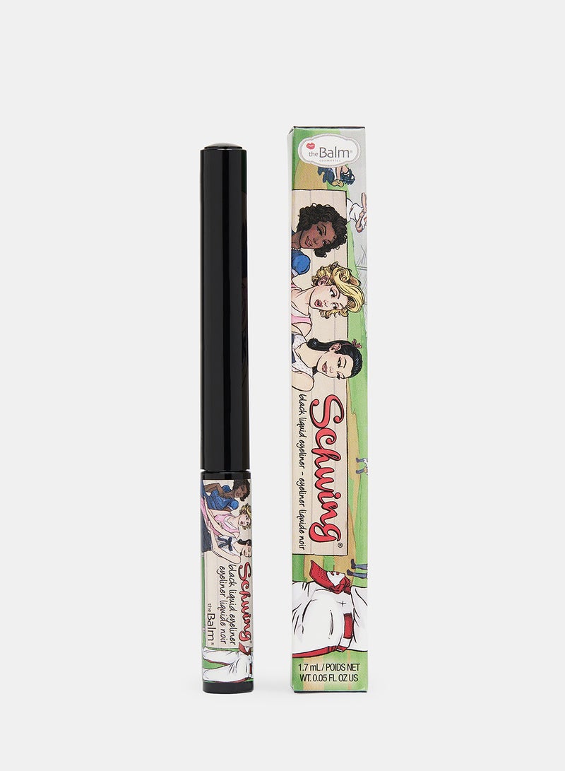 theBalm Schwing Liquid Eyeliner Matte 1.7 ML Black - Image 1