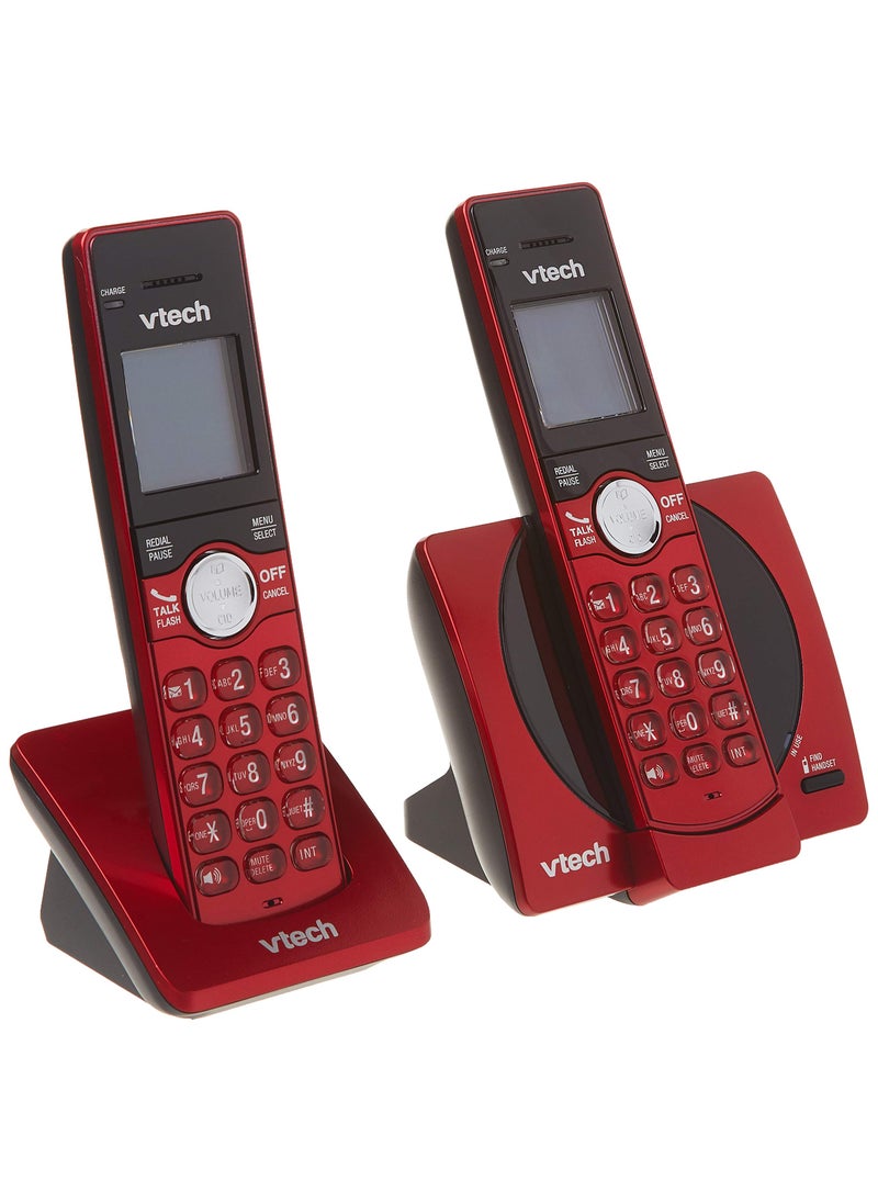 vtech VTech CS6919-26 DECT 6.0 Cordless Phone with 2 Full Duplex Handsets - Red  - Image 1