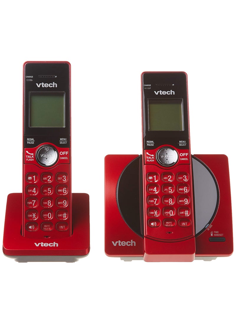 vtech VTech CS6919-26 DECT 6.0 Cordless Phone with 2 Full Duplex Handsets - Red  - Image 2