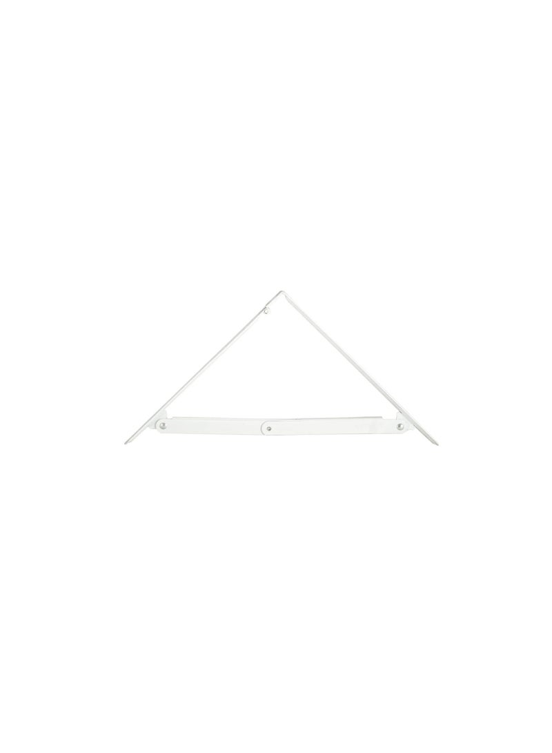 Alloy Folding Bracket, White  - Image 1
