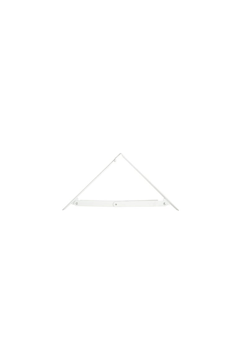 Alloy Folding Bracket, White  - Image 2