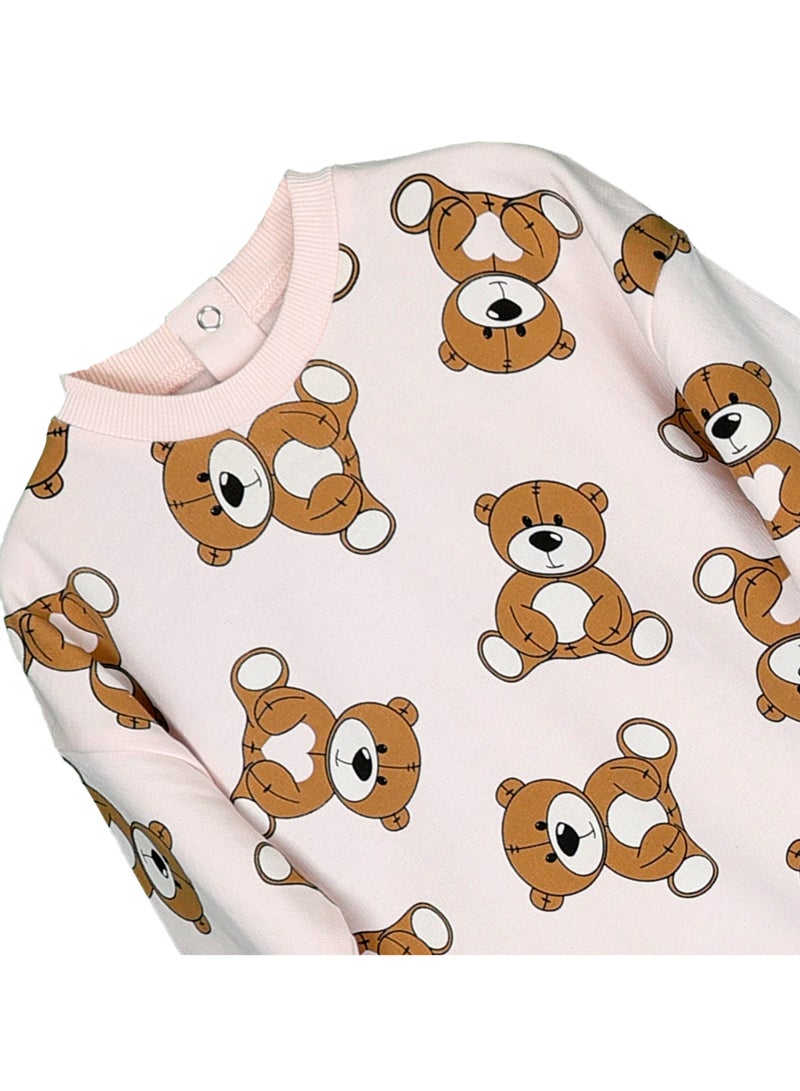 AIKO AIKO-Girls Sweat Top and Jogger Set with Bear Pattern 
-18-24M - Image 2