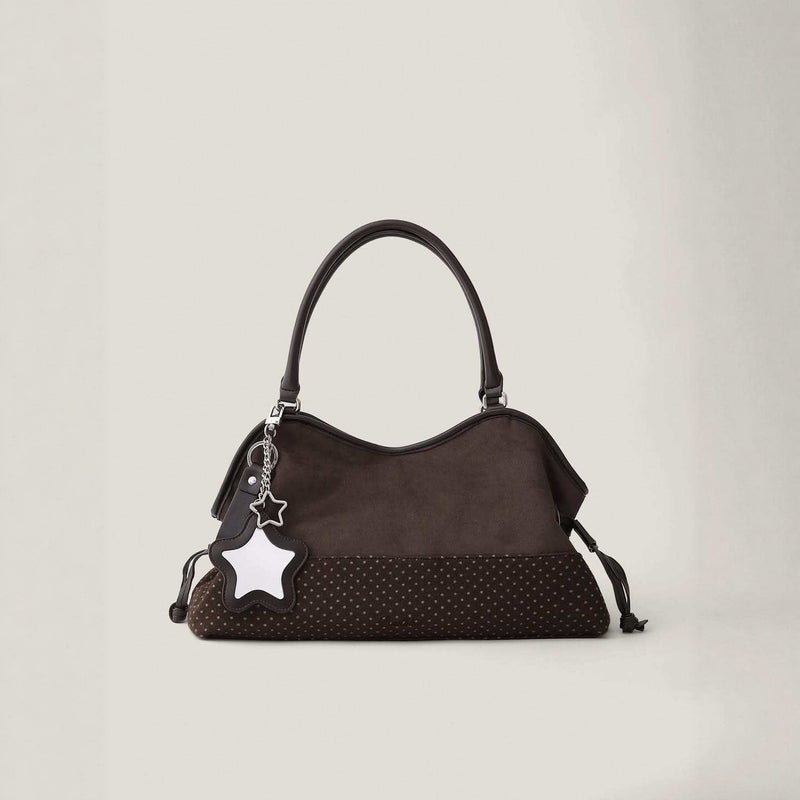Badblue Medium Tote Bag Korean Polka Dot Cute Fashion Casual Shoulder Handbag Korean Style - Image 3