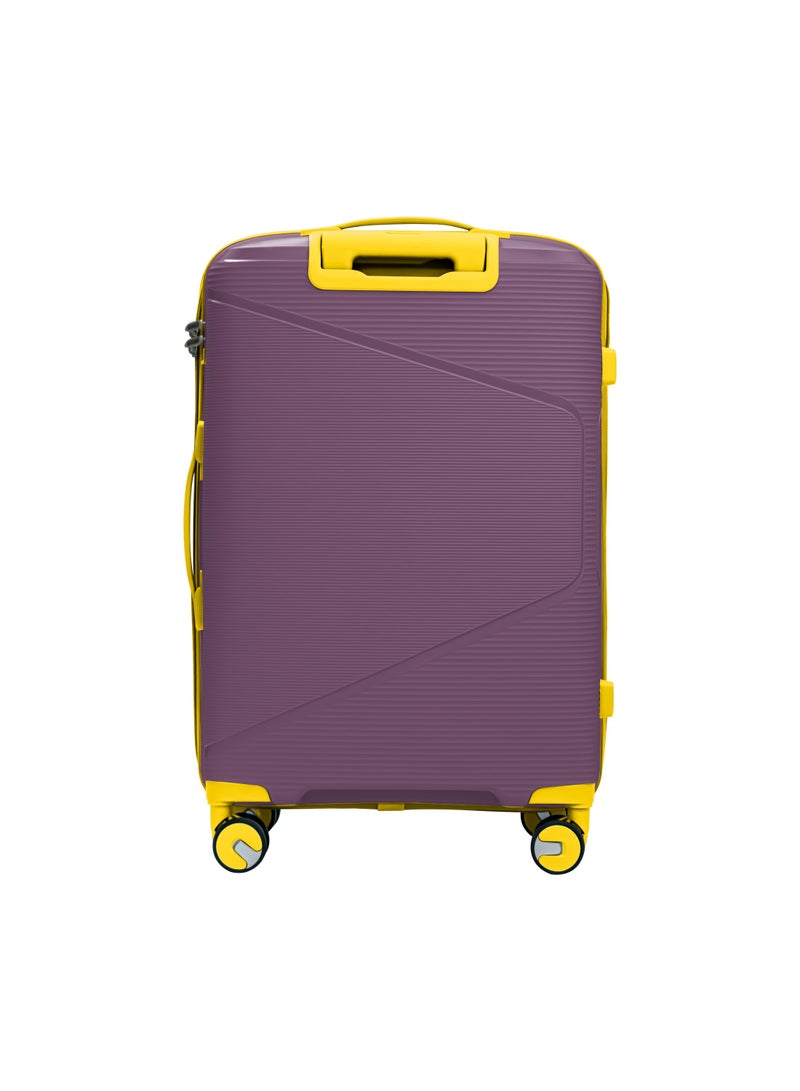 BRITISH TOURISTER Polypropylene Spinner Check In Medium Luggage Trolley 24 Inch Purple - Image 2