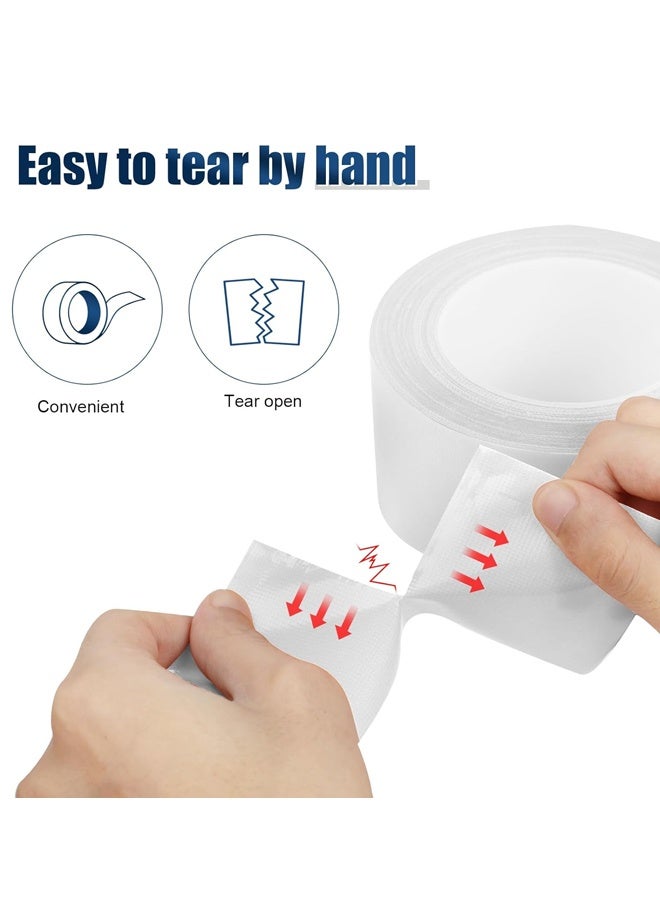 2-Pack Duct Tape Heavy Duty Waterproof White, Total Strong Adhesive Duct Tape No Residue Bulk(20m*5cm) - Image 2