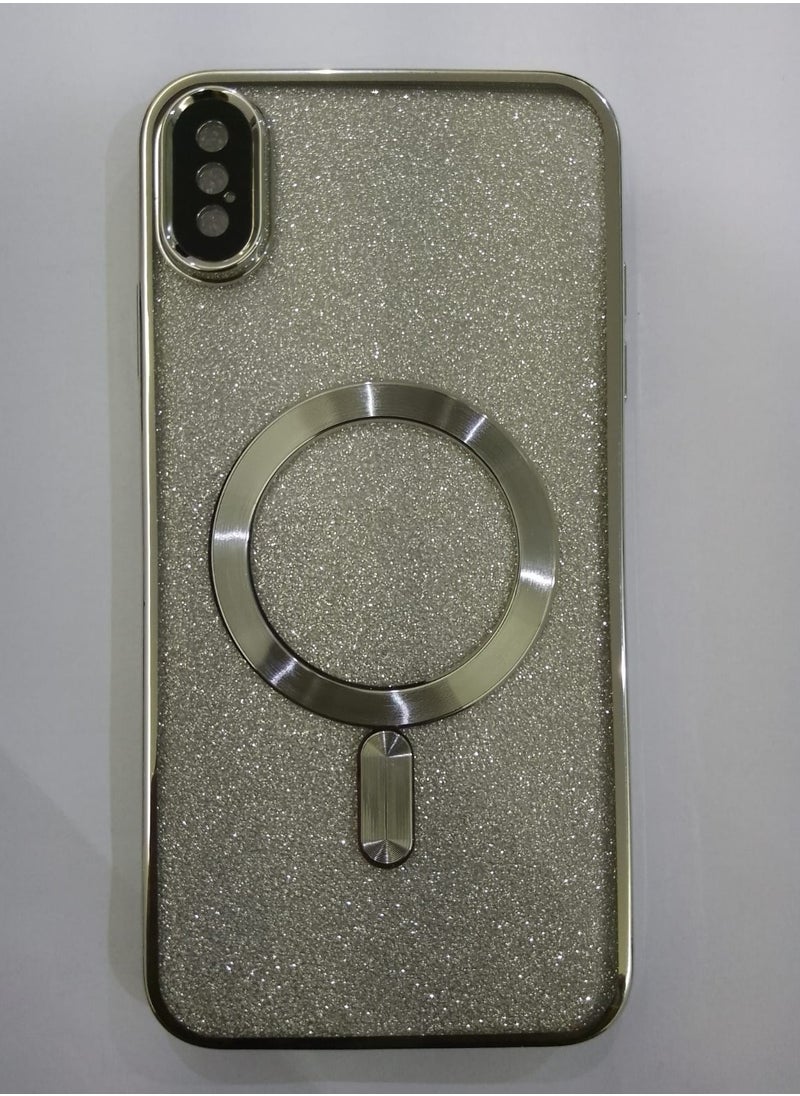 Undefined 4 in 1 Back Protection Cover For IPhone XS \X MAX With Camera Protector, Wireless Charging And Silver Sticker 