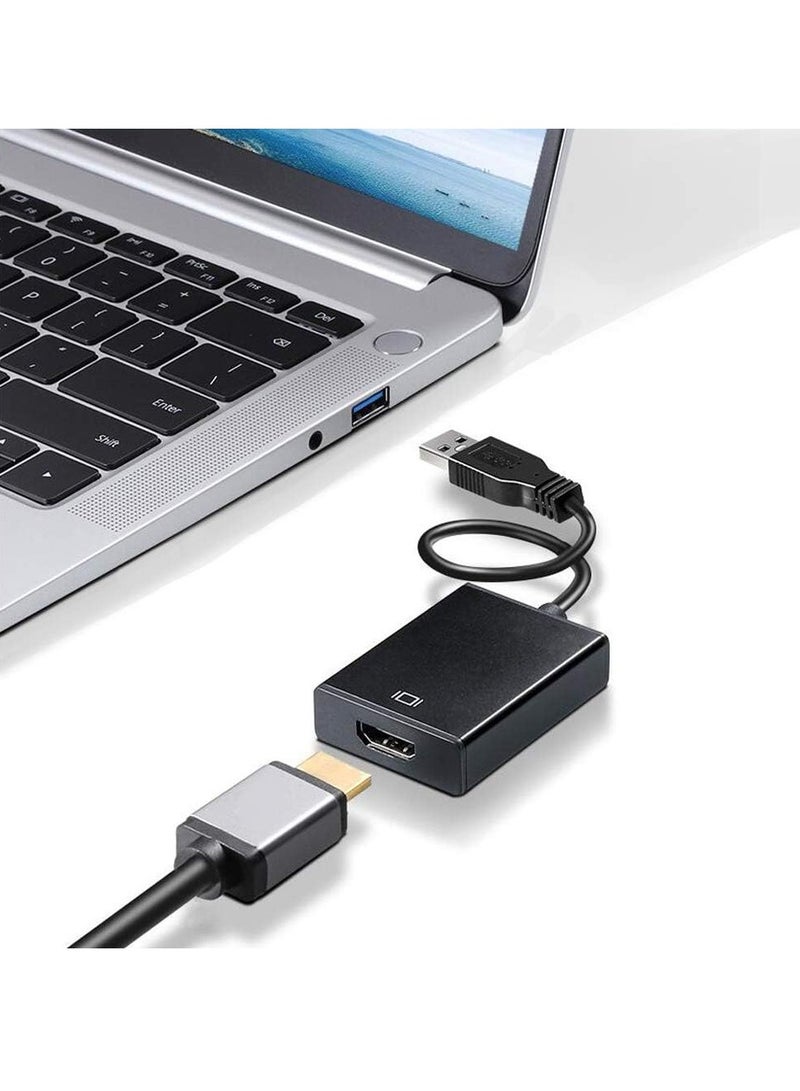 TIGER USB to HDMI Adapter, USB 3.0 to HDMI Cable Multi-Display Video Converter for PC, Laptop, Windows 7/8/10, Desktop, Monitor, Projector. HDTV [Not Compatible with Mac or Chromebook] - Image 4