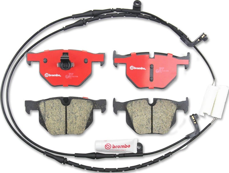 Brembo P06033N Premium Ceramic Rear Disc Brake Pad Set BMW/BMW (BRILLIANCE) OE# 34216763043 - Image 1