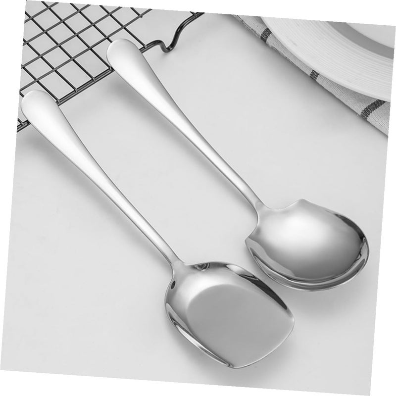Stainless Steel Large Serving Spoon for Soup Hot Pot Buffet Banquet with Ergonomic Handle - Image 4