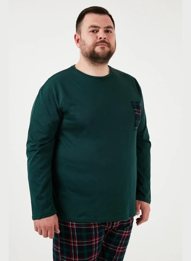 Buratti  Buratti Cotton Regular Fit Plus Size Pajama Set Men's Pajama Set 6572001B for Men | Best Price UAE