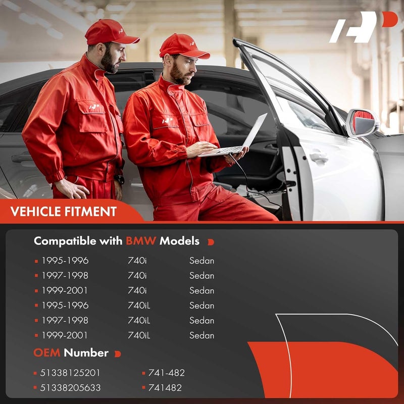 A-Premium Power Window Regulator with Motor for BMW E38 740i 740iL 750iL 1995-2001 Front Left Driver Side - Image 2