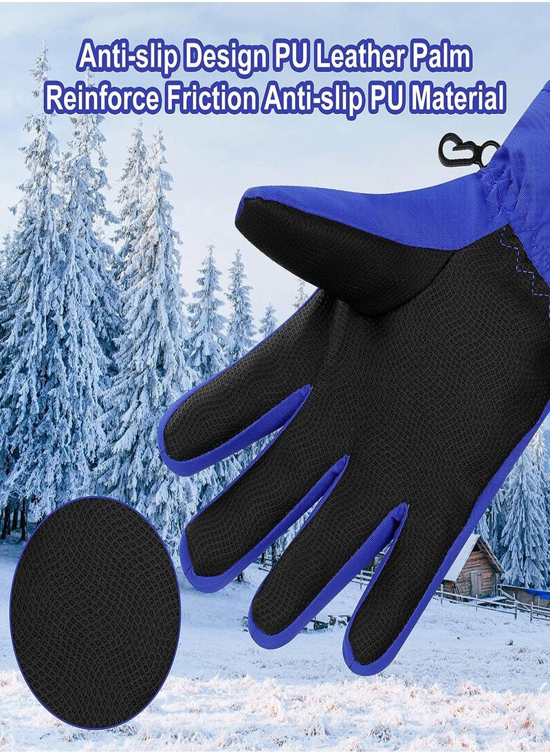 Generic - Kids Ski Gloves, Waterproof Snowboarding Gloves, Winter Skiing Gloves Thermal Snow Gloves with Adjustable Cuffs, for Children Boys Cycling, Skiing, Skating, Hiking, Kids Winter Gloves - Image 1