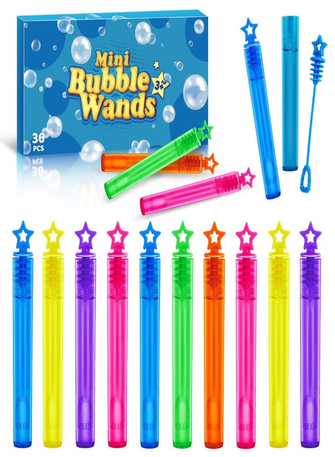 spring flower 36 Pieces Mini Bubble Wands,Bubble Party Favors Assortment Toys for Kids,Themed Birthday, Halloween, Goodie Bags, Carnival Prizes, Wedding, Bubble Maker Toys for Kids,Outdoor Gifts for Girls & Boys - Image 1