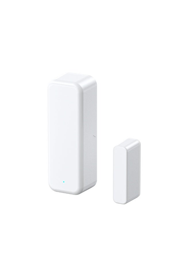Smart Wifi Door & Window Sensor  - App Controlled Voice Assistant Compatible , Instant Alerts - White - Image 1