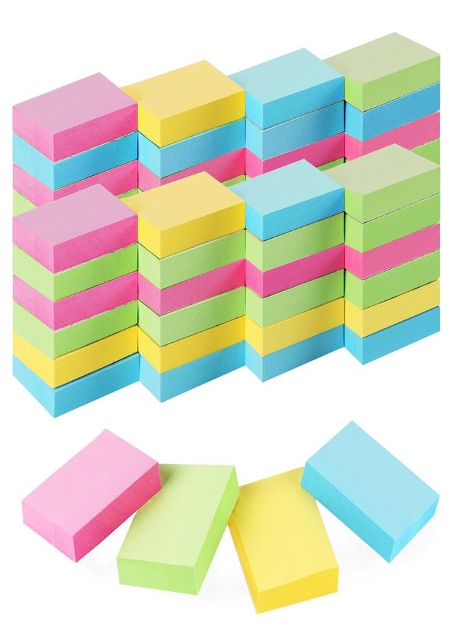 Umikk 50 Pack Sticky Notes 1.5x2 in, 5000 Sheets Small Self-Stick Note, 4 Color Mini Sticky Notes Pad Bulk, Easy to Post for Office, School, Home - Image 1