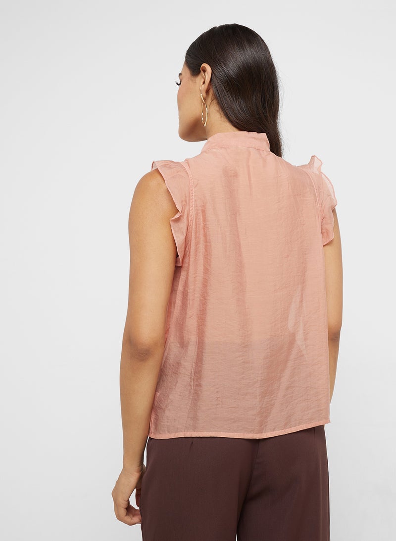 ايلا بلوزة بدون أكمام بكشكشة - Image 2