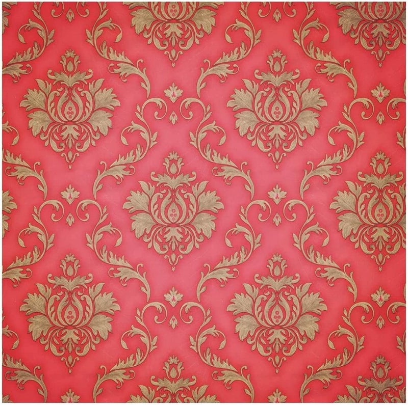 Maefele® Damask Design Self-Adhesive PVC Wallpaper 304CM X 45CM (Pink) - Image 1
