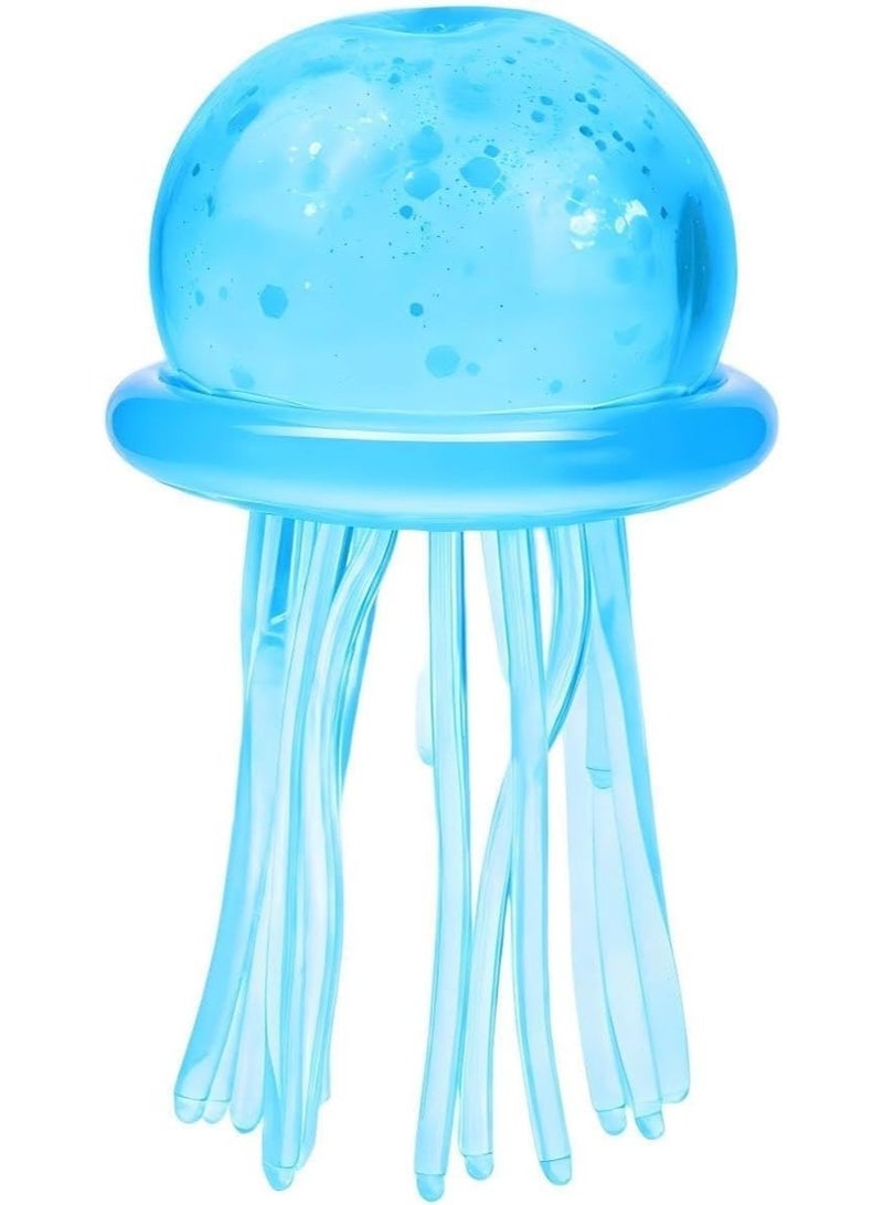 squishy Jellyfish Squishy, Jellyfish Design Squeeze Stress Ball, Drop Malt Sugar Balls for Anxiety Stress for Party Favors Birthday Gift (Blue) - Image 1