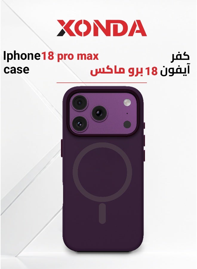 Xonda Pure MagSafe Case for iPhone 18 Pro Max– Dark cherry - Image 2