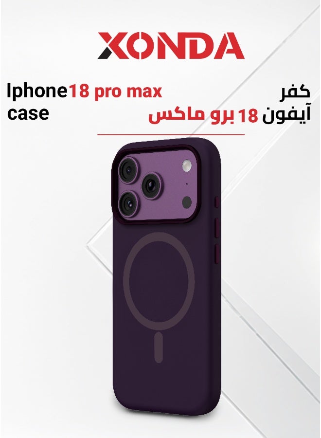 Xonda Pure MagSafe Case for iPhone 18 Pro Max– Dark cherry - Image 3