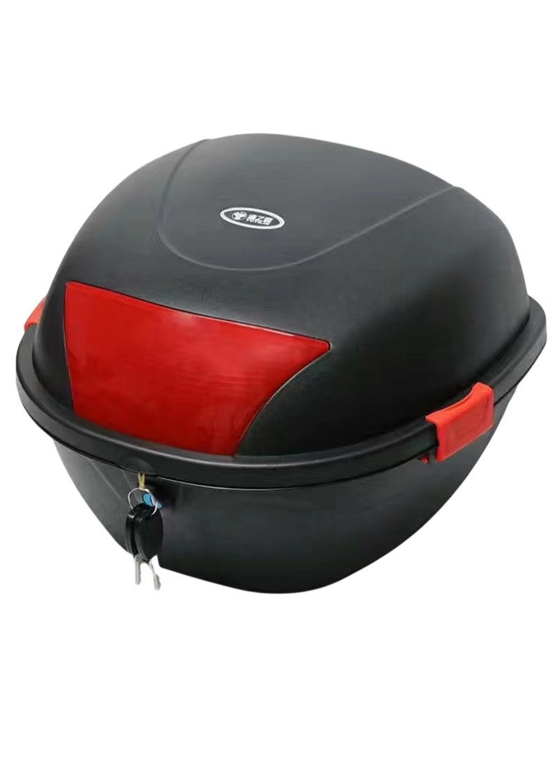 Motorcycle Rear Trunk Box, Large Waterproof Storage Bag with 2 Keys - Image 1