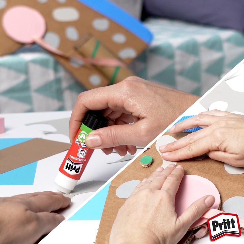 Pritt Idh:1636859 Pritt Glue Stick Packe Of:4 Stick Saf, For Arts & Crafts Activities, Strong-Hold Adhesive For School & Office, 4X22G Transparent Pritt - Image 4
