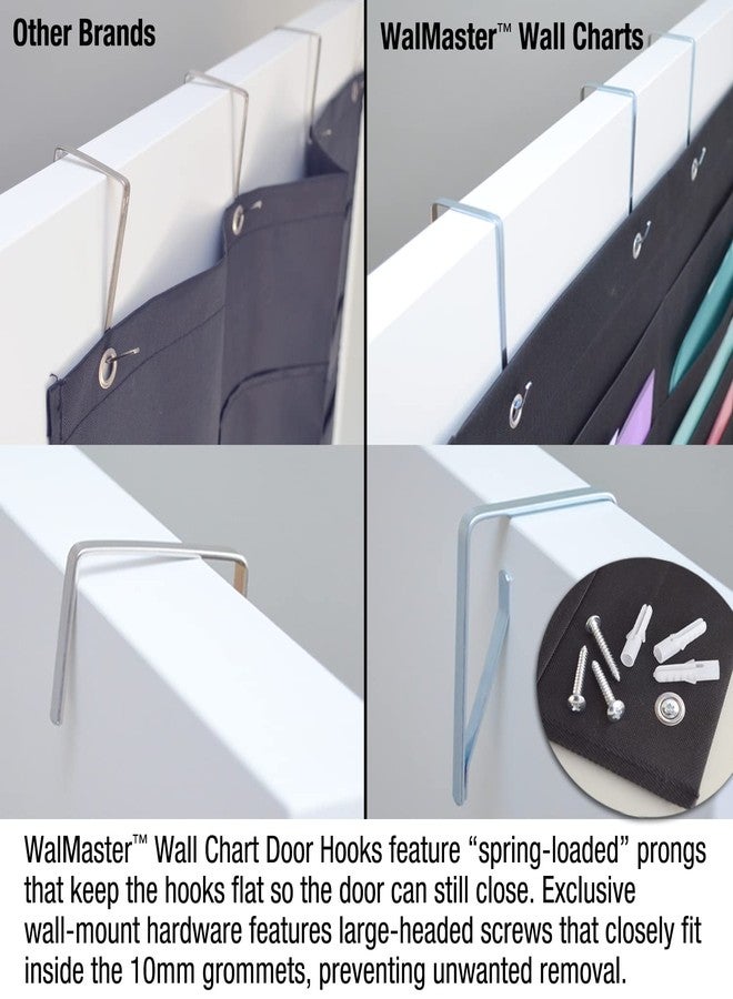 Ultimate Office WalMaster Heavy Duty 20-Pocket Chart Filing System for Classroom and Office, Wall File Organizer PLUS 36 PocketFiles, Mounting Hardware and Spring-Loaded Door Hooks - Image 5