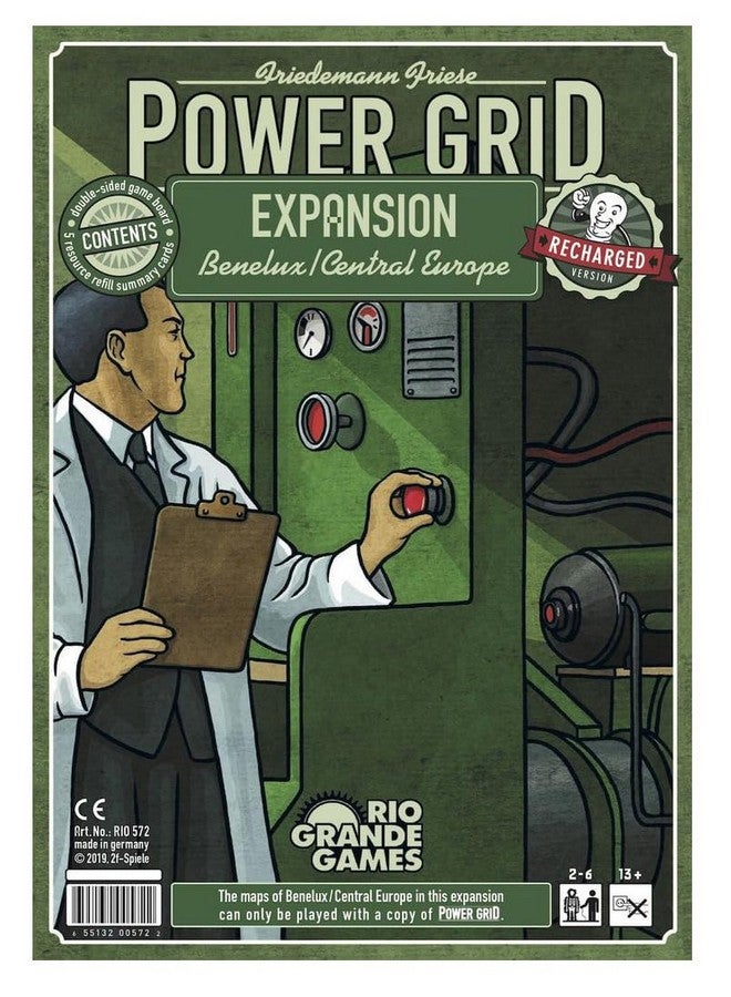 Rio Grande Games Power Grid Benelux/Central Europe Expansion