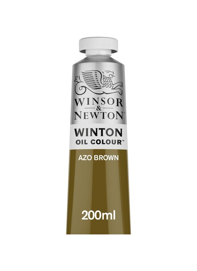 WINSOR & NEWTON Winton Oil Colour Azo Brown (389) In 200 Ml Tube, Highly Pigmented Oil Painting Colors For Canvas & Paper, Art Supplies For Beginners & Professional Artists  - Image 1