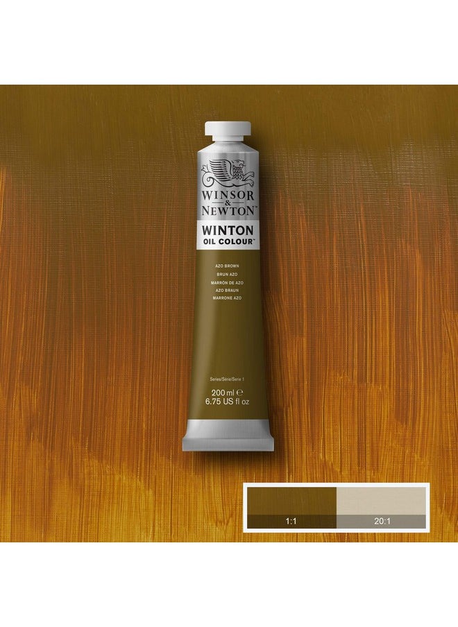WINSOR & NEWTON Winton Oil Colour Azo Brown (389) In 200 Ml Tube, Highly Pigmented Oil Painting Colors For Canvas & Paper, Art Supplies For Beginners & Professional Artists  - Image 3