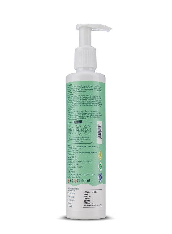 CAMISTA Hair Fall Control Shampoo with Onion, Rosemary, Bhringraj, Thuja, Jujube & Argan Oil For Promotes Hair Growth | Reduces Up to 90% Hair Fall | Sulfate Free l All Hair Types- 200ml (Pack of 1) - Image 5