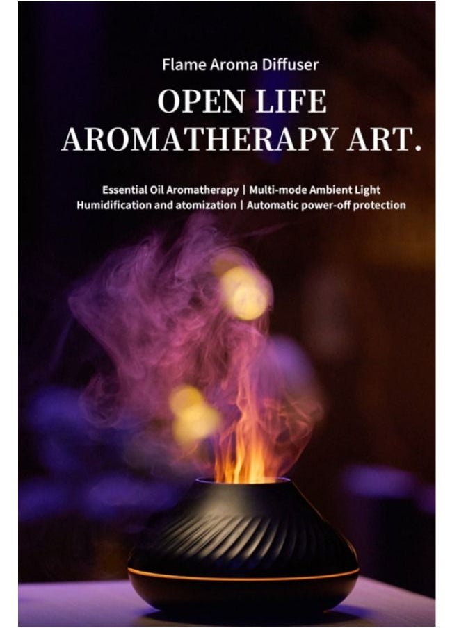 Generic - FlameGlow Aroma Diffuser: Serene Mist and Illuminating Ambiance for a Tranquil Space - Image 1