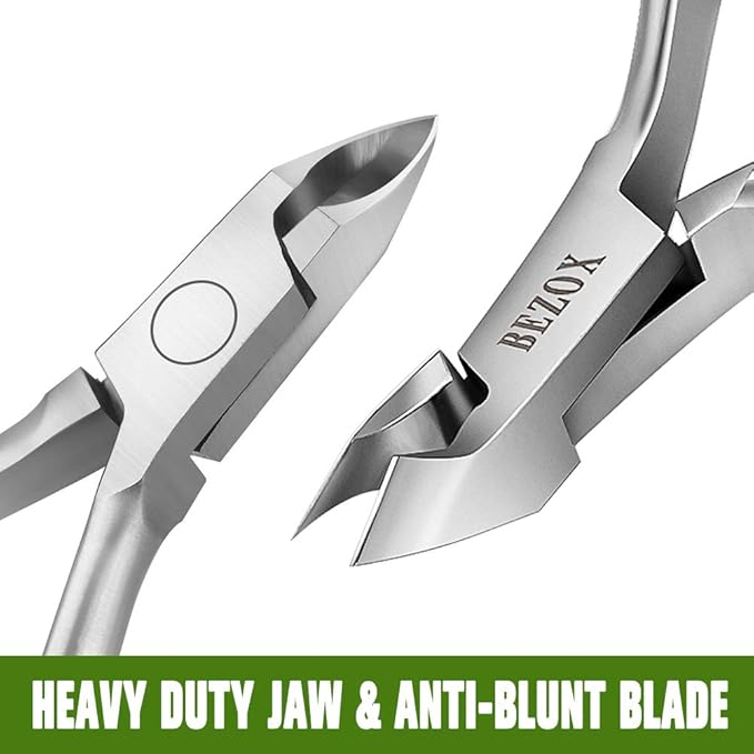 BEZOX Cuticle nipper Skin nippers made of stainless steel with sharp and smooth cut Cuticle Trimmer Clipper fine for removing excess torn skin on fingers and toes - Image 2