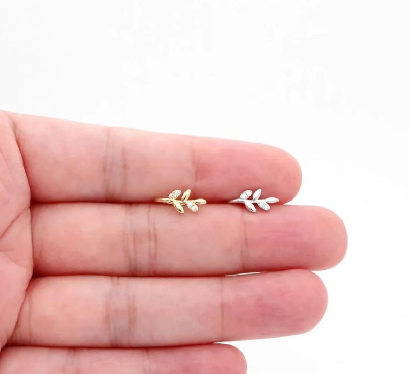 RUVEE Nose & Ear Clip Gold Plated Pin Non Pierced Just Press for Women & Girls - Image 2