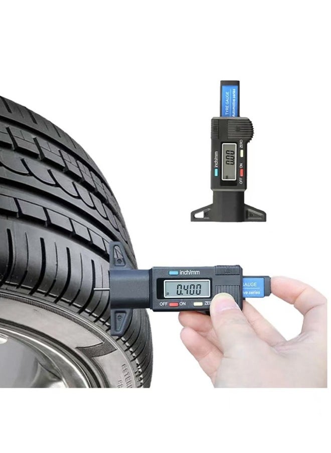 Generic Tire Tread Depth Gauge, Digital Tire Tread Depth Gauge, 0-25.4 MM Inch Tyre Guage Digital with LCD Display Tread Checker Tire Tester, Tire Tread Depth Measuring Tool for Cars Trucks Vans SUV  - Image 1