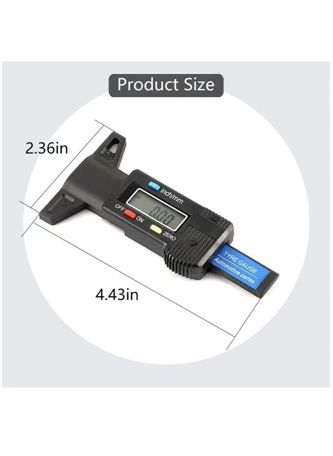 Generic Tire Tread Depth Gauge, Digital Tire Tread Depth Gauge, 0-25.4 MM Inch Tyre Guage Digital with LCD Display Tread Checker Tire Tester, Tire Tread Depth Measuring Tool for Cars Trucks Vans SUV  - Image 4
