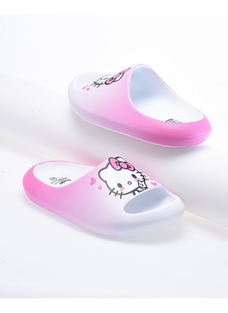Hello Kitty Comic Kicks by Urban Haul Hello Kitty Slides For Girls  - Image 1