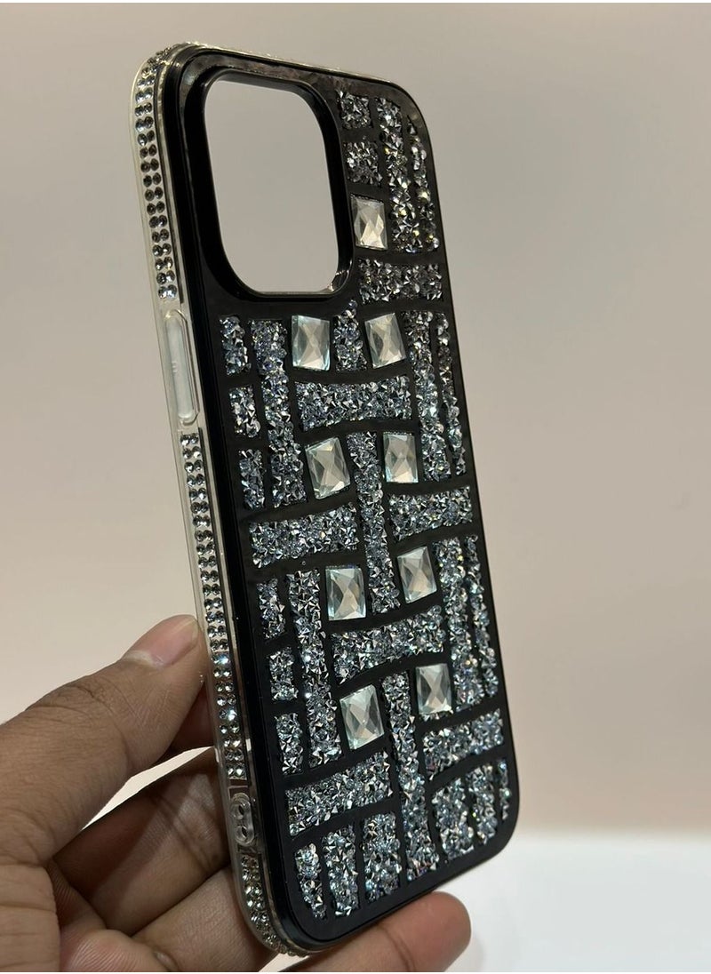 Generic - iphone 14 pro stylish back cover case for girls and women compatible with camera protector black colour - Image 1